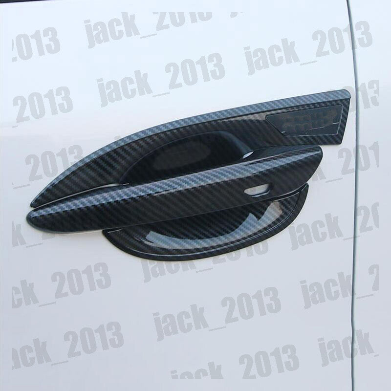 for Mazda 3 Axela 2020-2023 Carbon Fiber Car Side Door Handle Cover Trim 4pcs