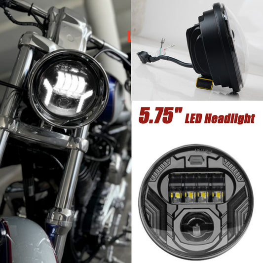 5.75-inch LED headlights for Harley Dyna Sportster XL883 XL1200 with turn signals - n