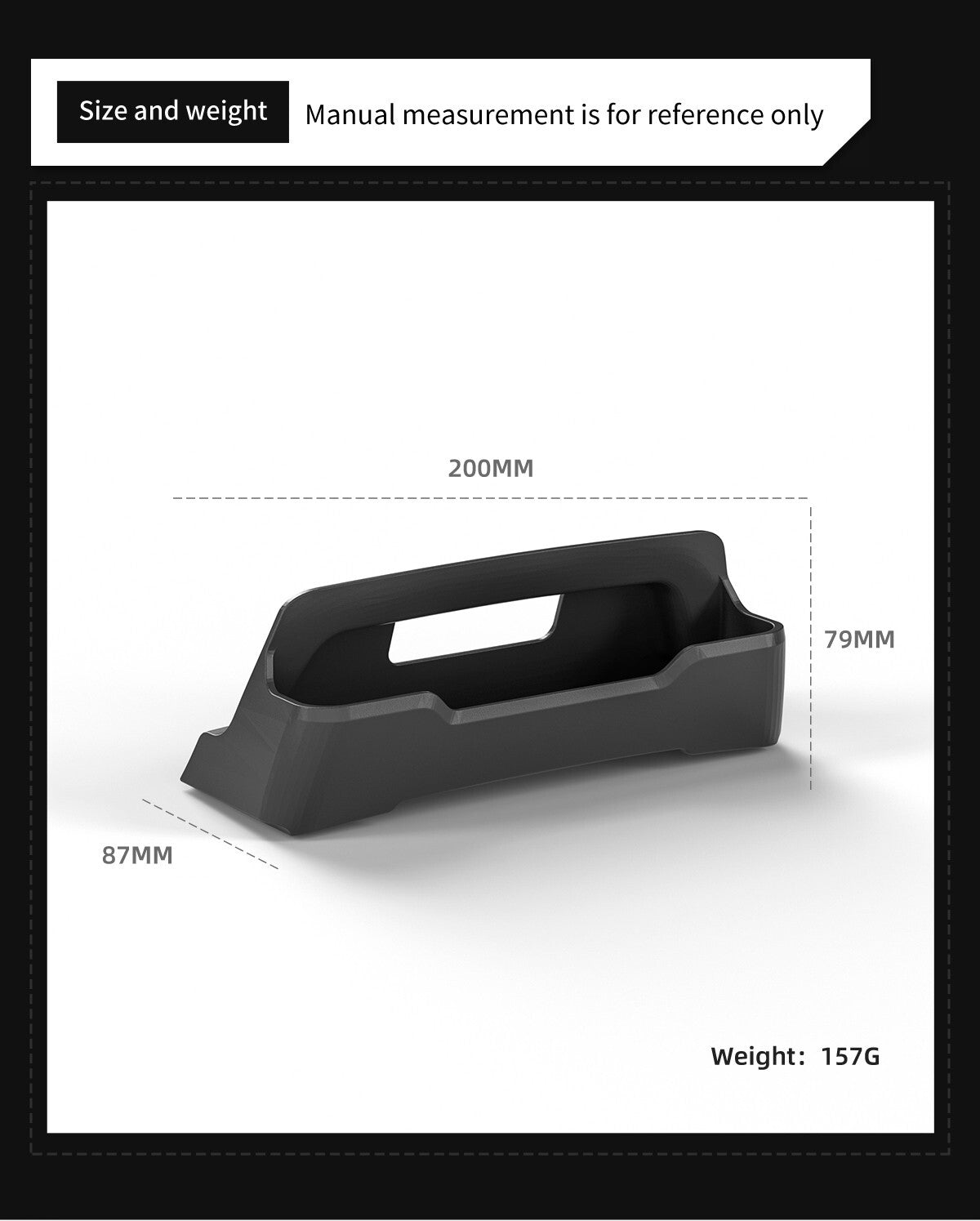 for Tesla for Model Y 2024 Center Console Armrest Storage Box Glasses Tray Organizer