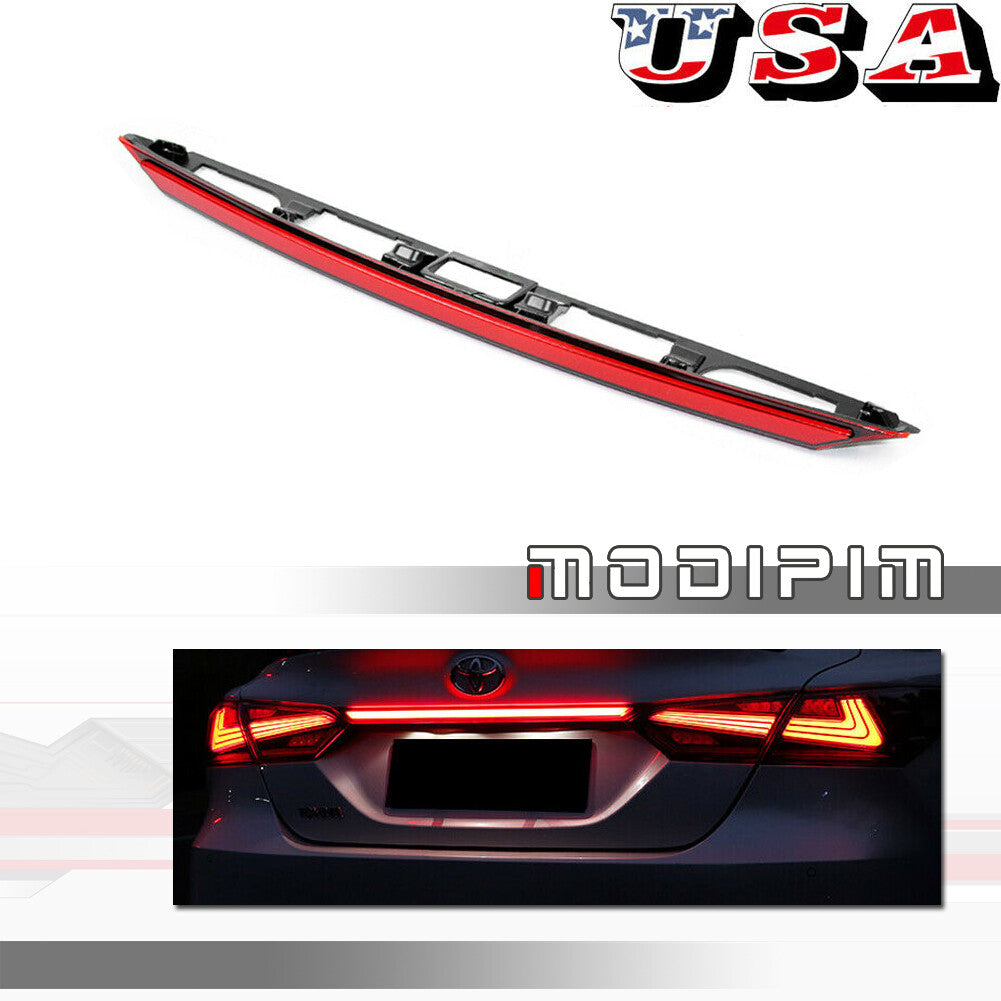 Red-lens LED brake taillights with turn signals are suitable for 2018 and 2019 for Toyota Camrys.
