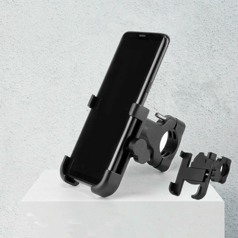Motorcycle Adjustable Handlebar Bracket Stand Phone Holder Aluminium Support BK