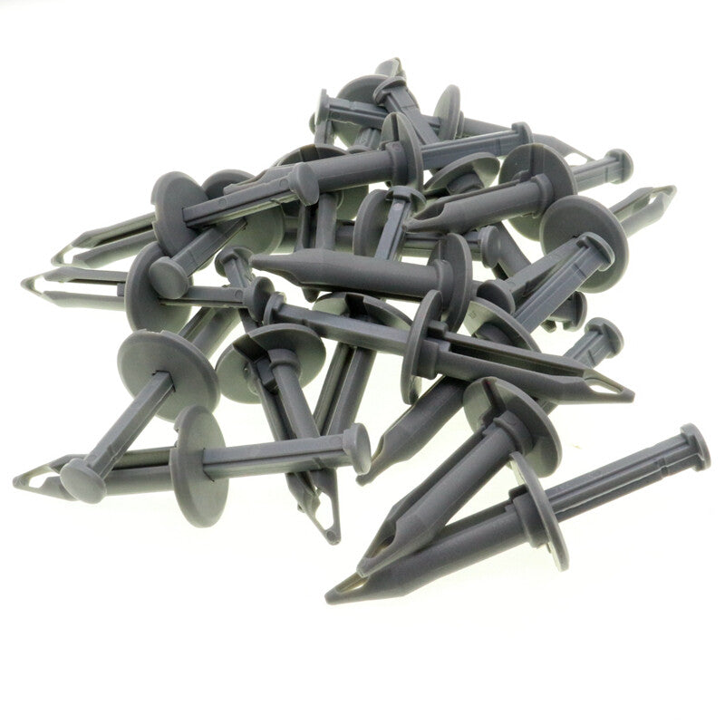 20-piece pack of 10mm bumper and wheel well liner push-type retainer clips for Honda and for Acura