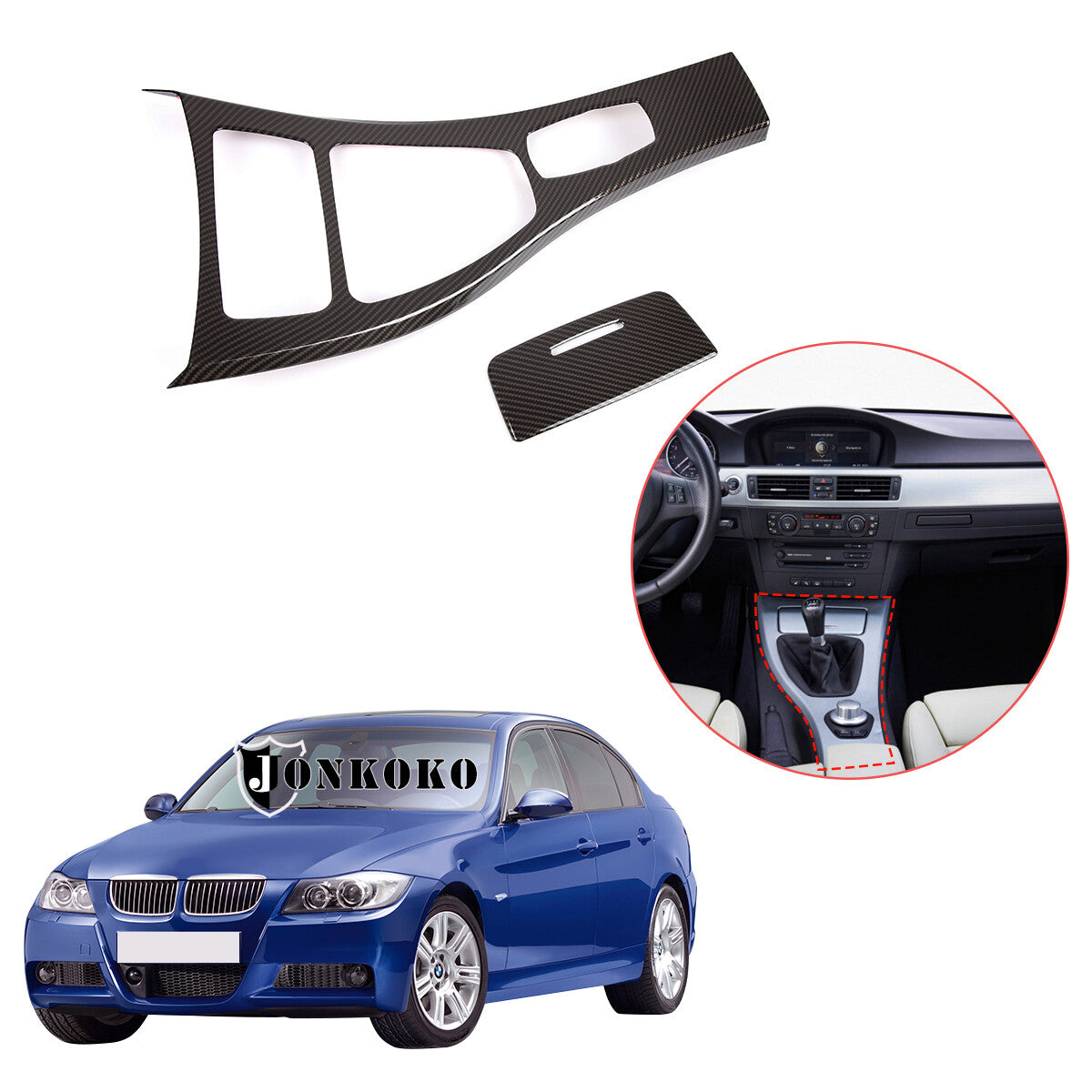 ABS Carbon Fiber Center Vent Frame Trim for 86/for Subaru BRZ 2022-2024- v