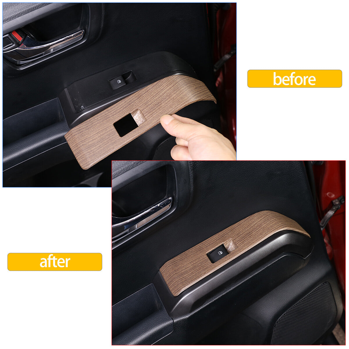 Matte Black Front for Seat Cup Holder Cover Trim for @ Tundra 2022 - 23 US- v