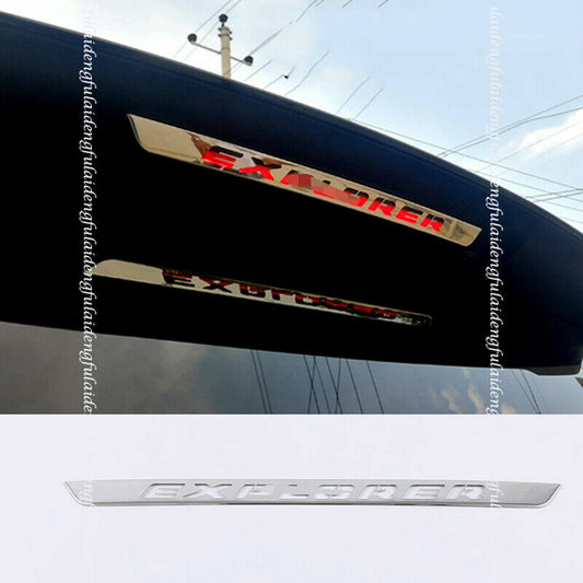 for Ford Explorer 2020-2022 Stainless High Position Brake Light Frame Cover Trim