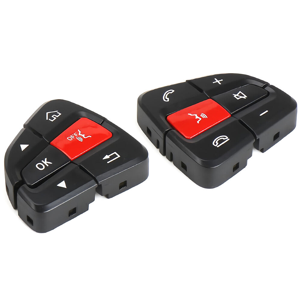 Pair Steering Wheel Control Button Switch Cover RHLH for Benz C-Class AMG W205 Q