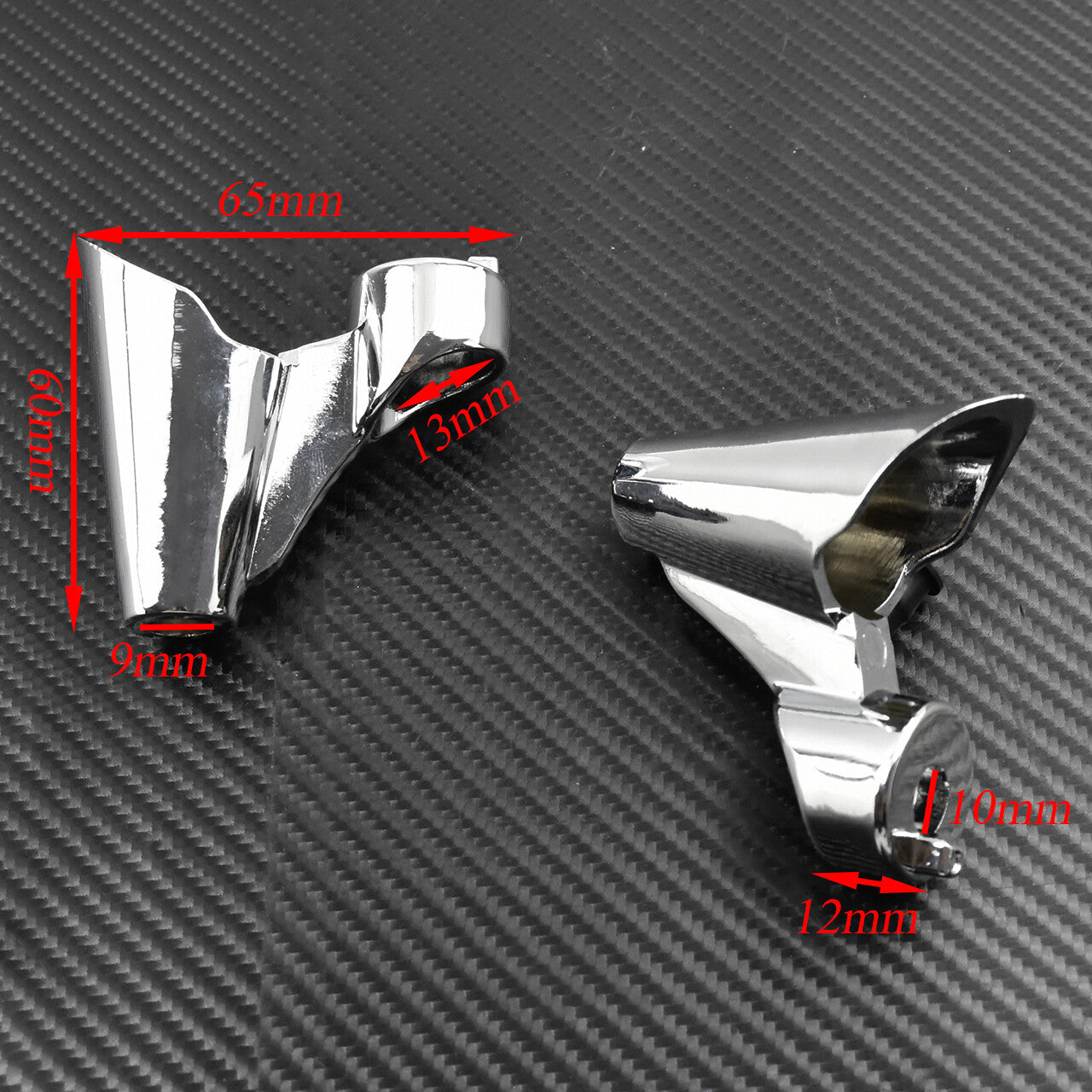 Front Turn Signal Mounts Relocation Kit Fit for Harley XL 48 1200X 10-15 Chrome