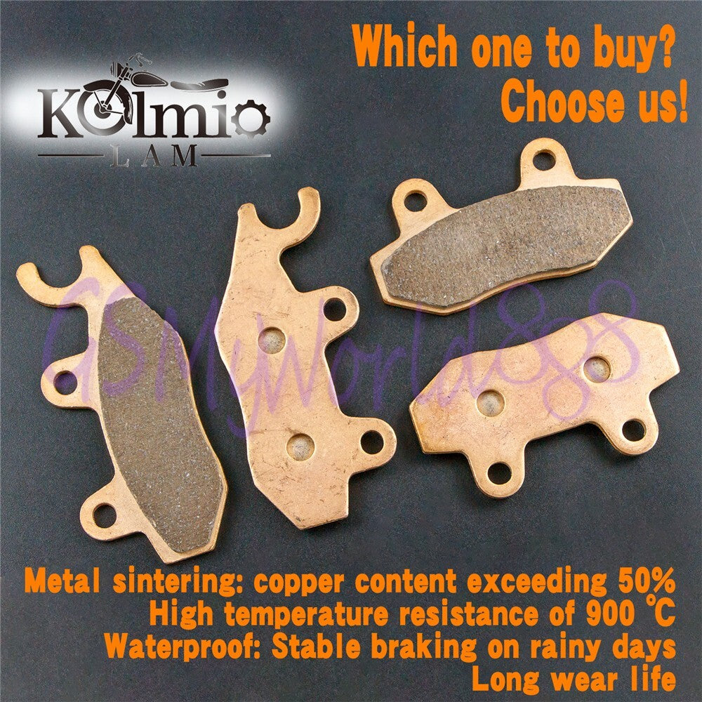 Kolmio-LAM Front Rear Brake Pads Fit for KAWASAKI 400 EX400 Z400