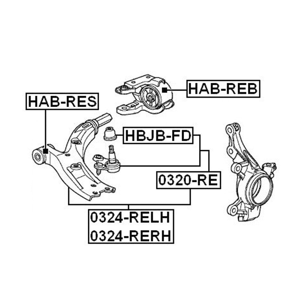 Front lower suspension ball joint suitable for 07-17 for Honda CR-V HRV for Acura for RDX 51220STKA01- n