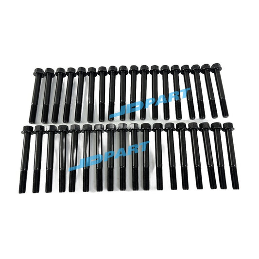 36-piece R944B cylinder head bolts for Liebherr diesel engine parts.