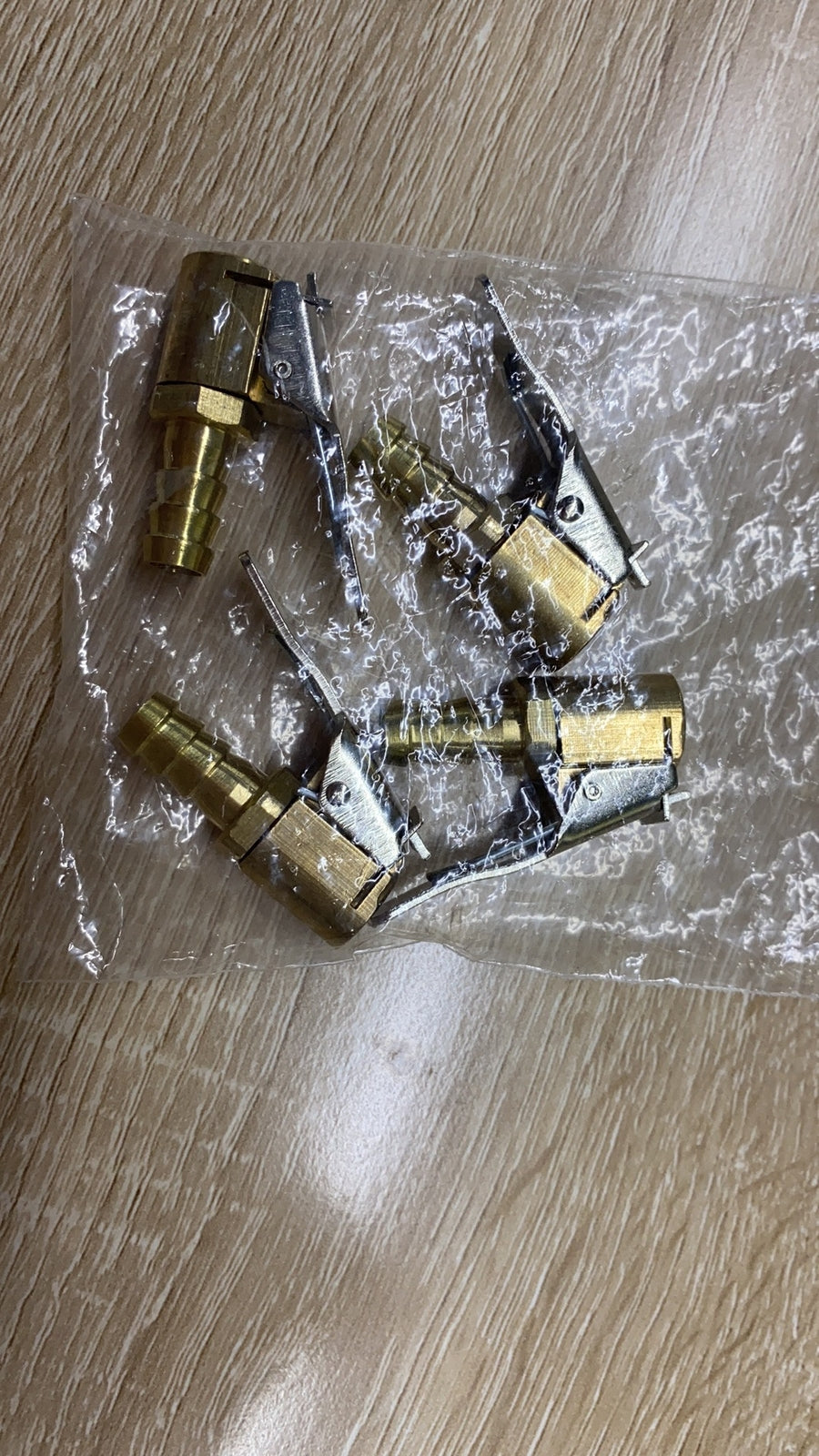 4x 8mm Car Tyre Wheel Tire Air Chuck Inflator Pump Valve Clip Connector Brass