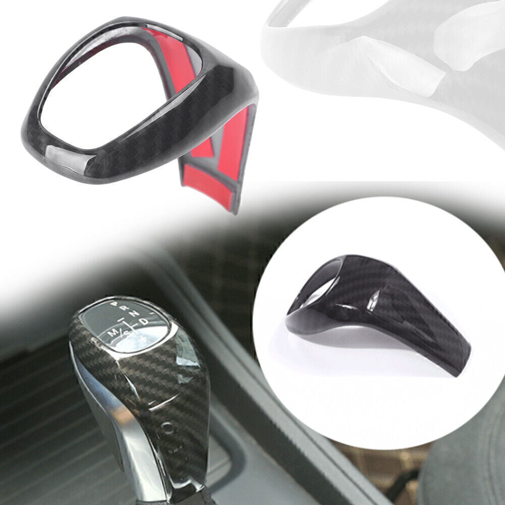 1 set Carbon Fiber Style Gear Shift Knob Cover Trim for BMW X1 F48 2016 2017 Q