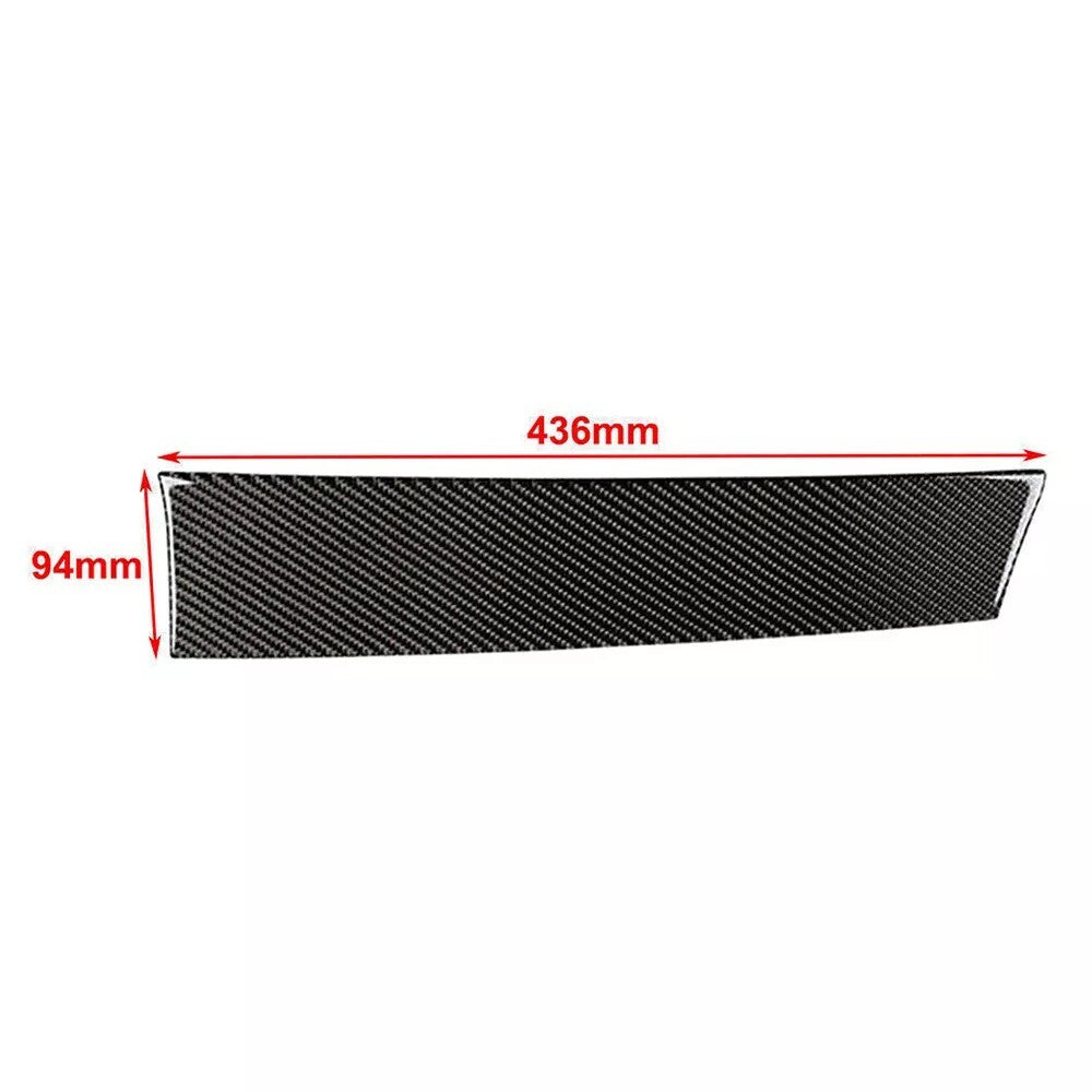 For X5/E70/X6/E71 2008-2013 Carbon Fiber Dashboard Panel Cover Trim Black n