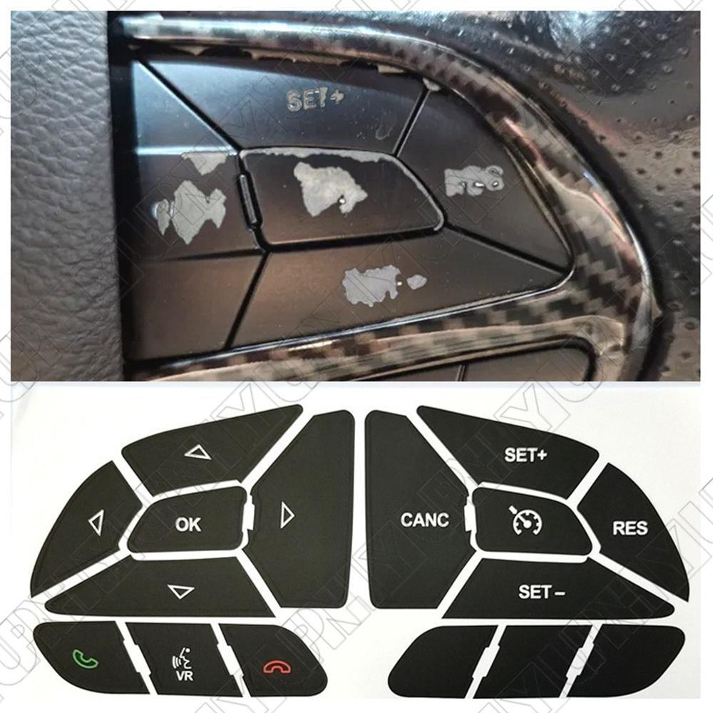1 Set Steering Wheel Button Repair Decals Stickers for Dodge for Charger 2016 - 2022