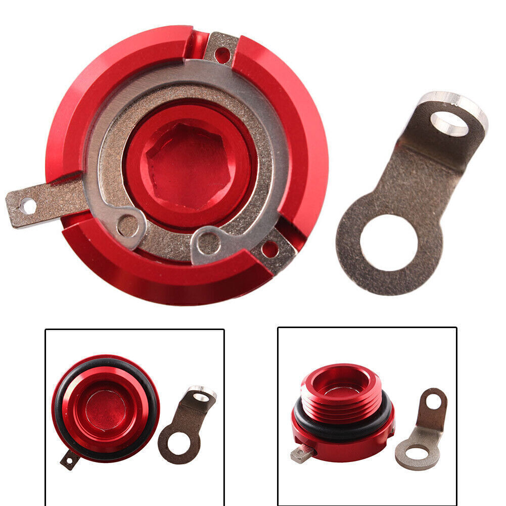 Oil Filler Cap Set for Ducati 748 1994-2004 & 620 Sport 2003-2006 Red Q