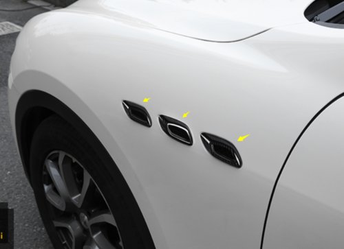 for Maserati for Levante 2016-2021 Carbon Fiber Side Wing Air Vent Fender Cover Trim