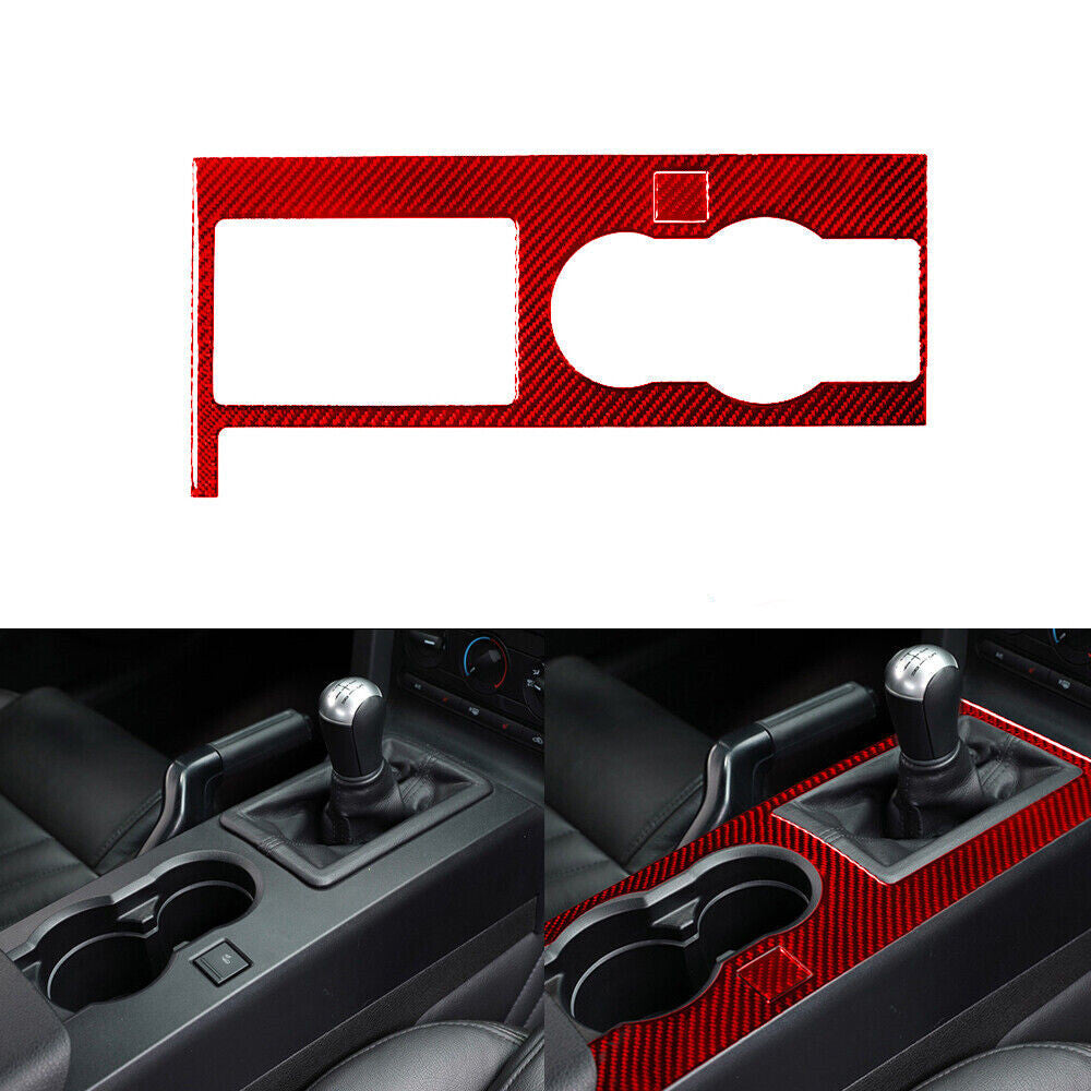 Red Carbon Fiber Fuel Tank Cap Sticker Cover Trim For 718 2016-2022 v
