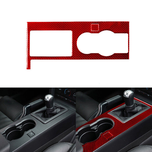 Red Carbon Fiber Fuel Tank Cap Sticker Cover Trim For 718 2016-2022 v