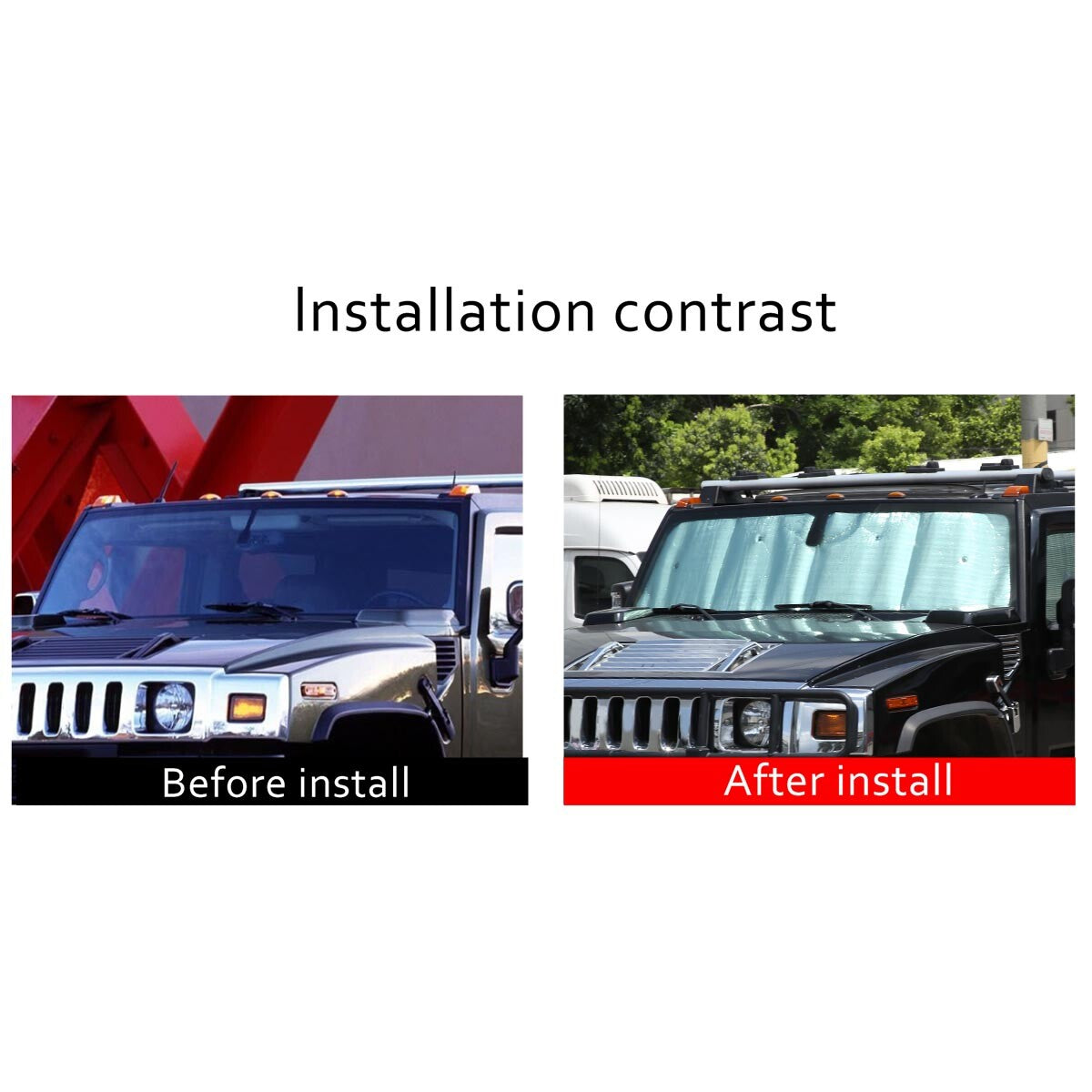 Side window privacy UV protection sunshade blocks, 8 pieces, suitable for Humme-r H2 2003 - 2009 - n