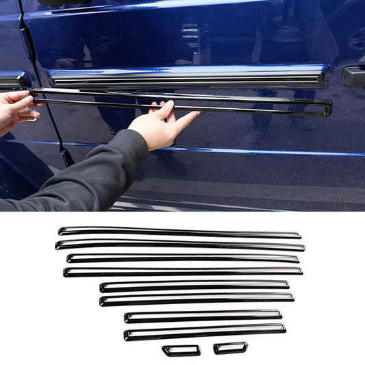 Black Car Body Door Side Molding Sill Guard trim 21-23 for Benz G-Class W464 G63 n