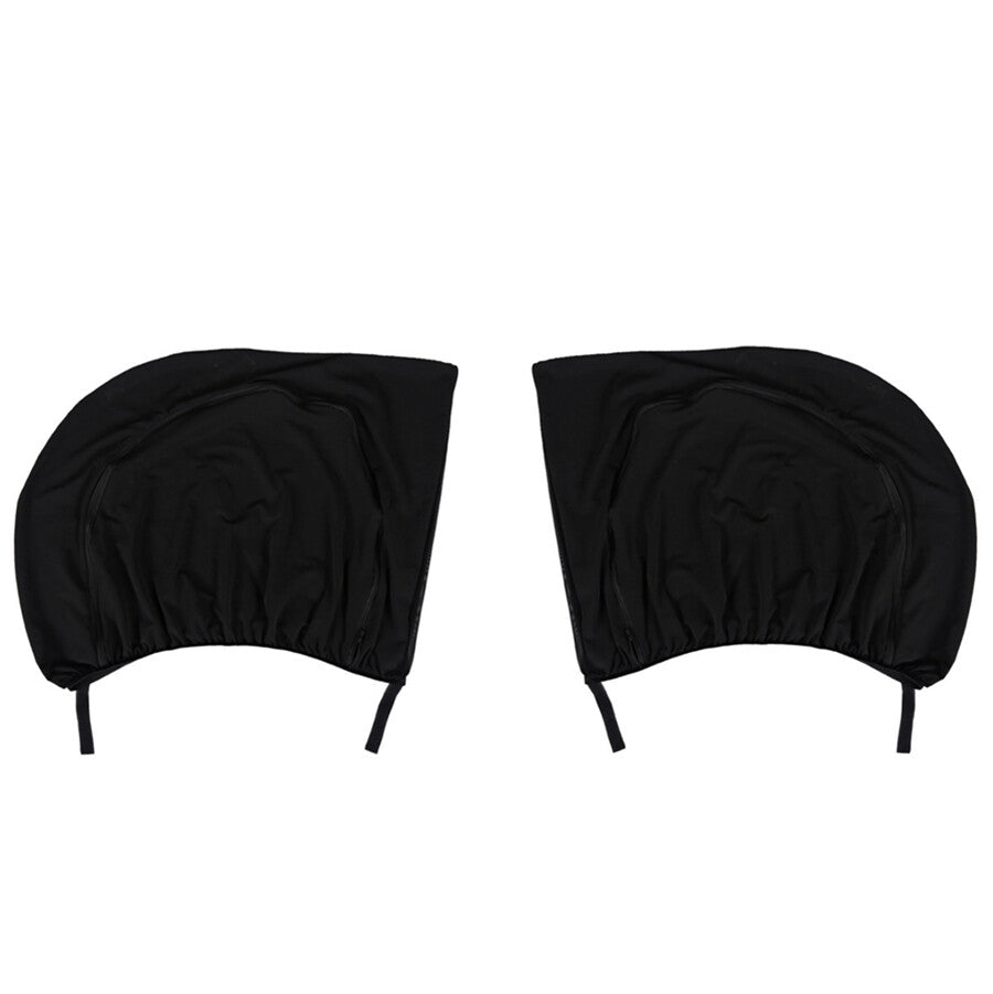 2-Piece Car Window Sunshade Screen with UV Protection and Blind Back Cover
