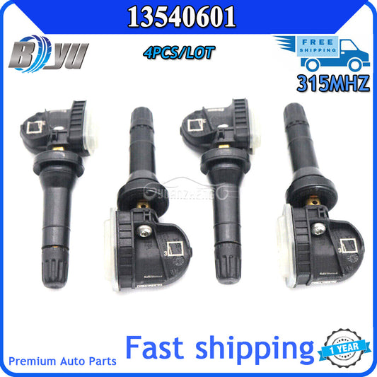 Four TPMS tire pressure sensors suitable for 2006-18 for Chevrolet for Cadillac for GMC for Pontiac 13540601 Q