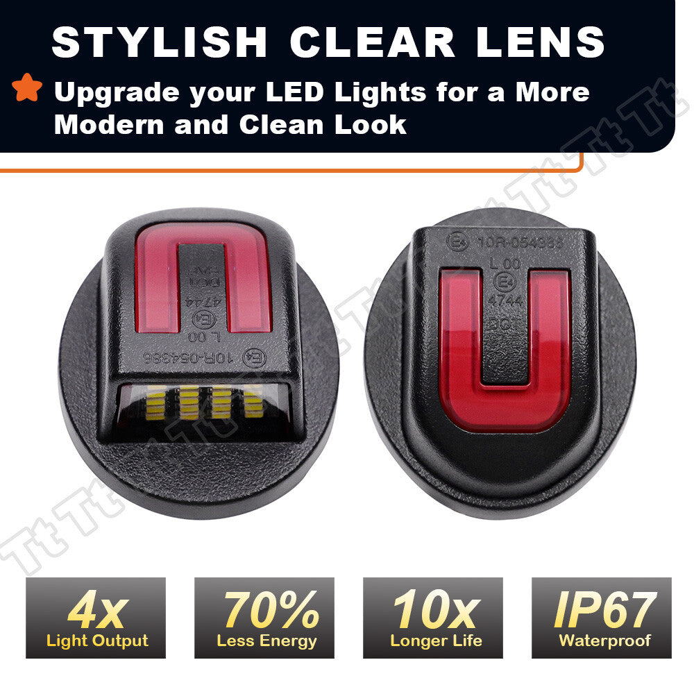 2pcs LED license plate light tail assembly light for 1990-2014 for F150 F250 F350- v