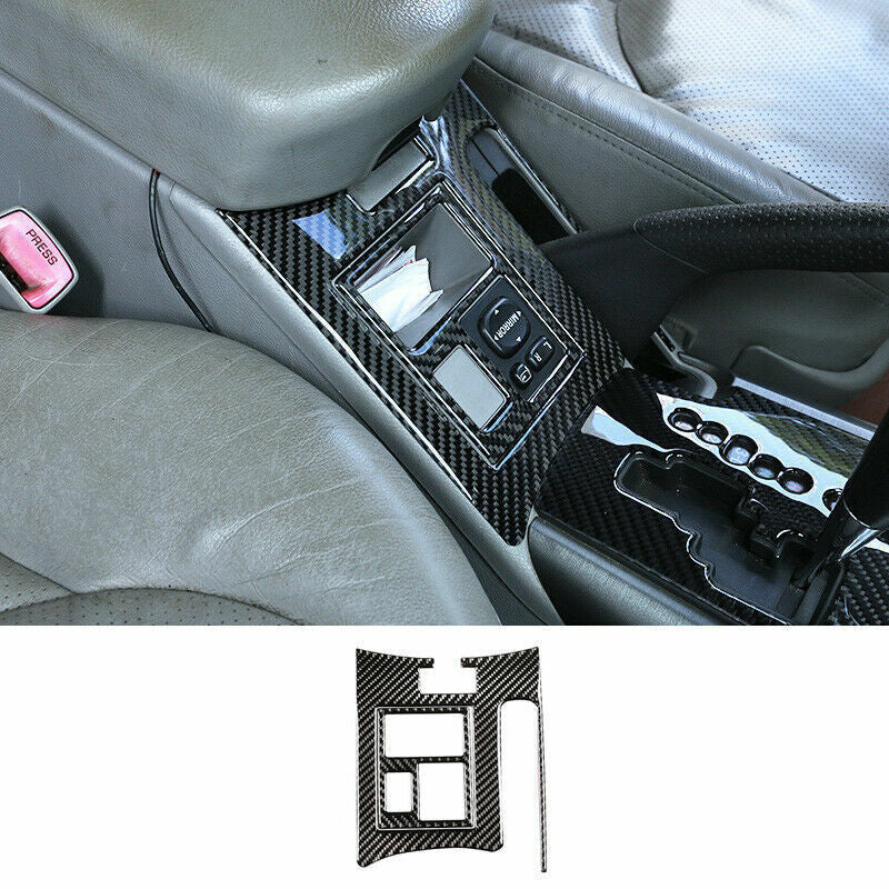 Carbon Fiber Rearview Mirror Button Frame Cover Trim For RAV4 2006-2013 v