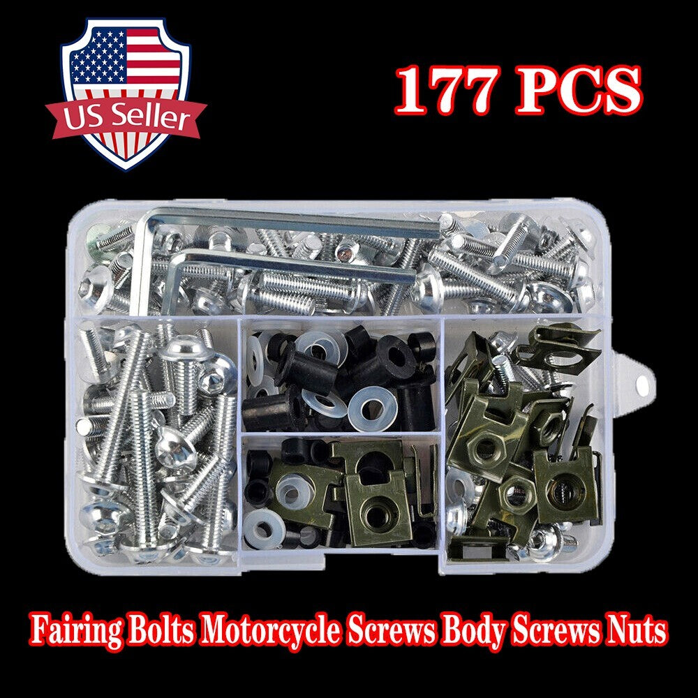 Complete Fairing Bolt Kit Screws Fit for Kawasaki ZZR1200 Z800/E version Z750R