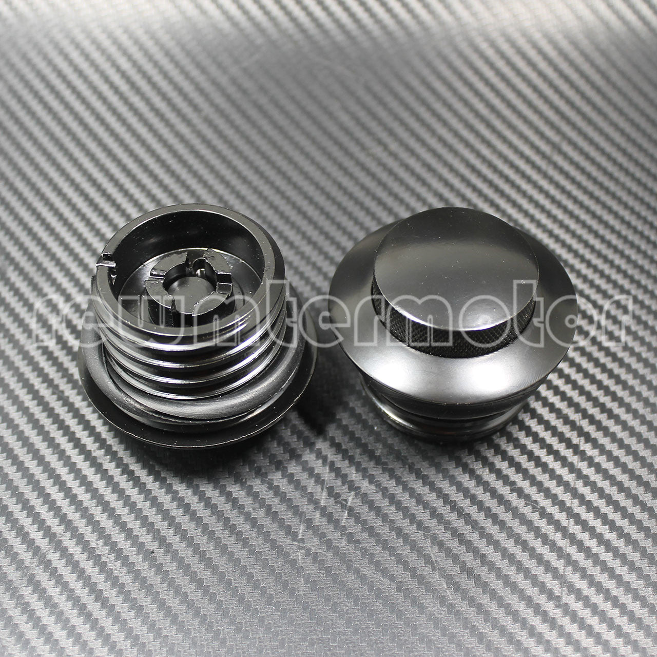 2pcs Motorcycle Vented Screw-in Fuel Tank Gas Cap Fit for Harley Dyna 1982-up Q
