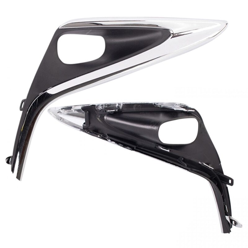Pair Front Fog Lamp frame cover for Lexus ES300h ES350 2016 2017 2018 ABS