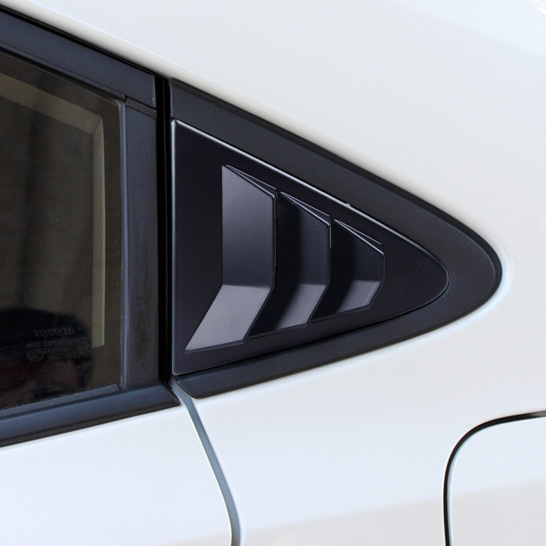 2Pc Side Window Quarter Scoop Louver Cover Fit for Corolla Hatchback 2019 v