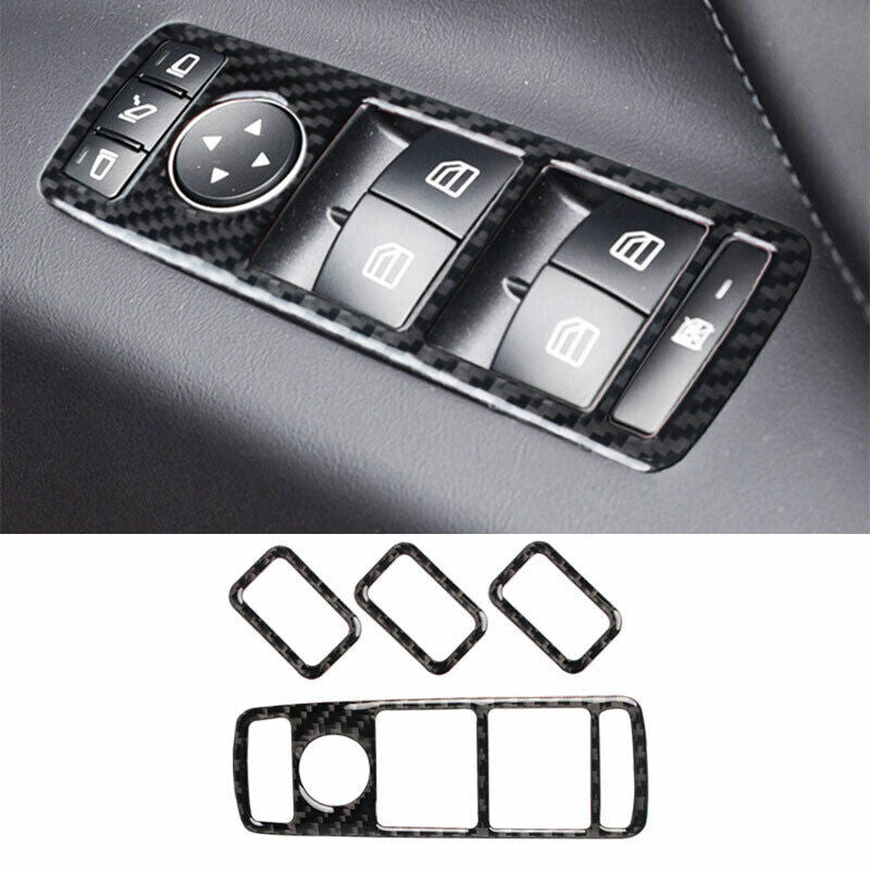carbon fiber window lift panel cover for Model XS 12-21 n