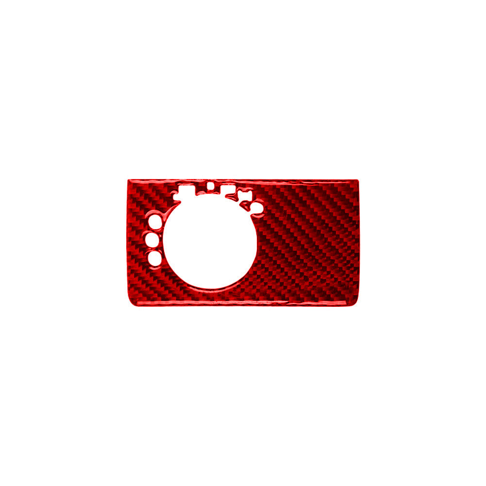 2Pcs Rear Window Lifter Panel Trim Frame Carbon Fiber for Acura TSX 2003-08 Red v