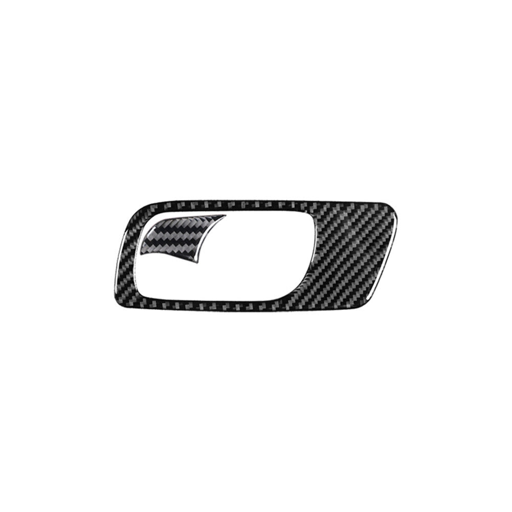2x Red Carbon Fiber Car Front Window Lock Lift Panel Frame Trim for Camry v