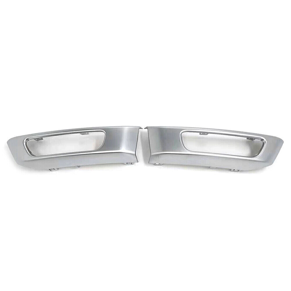 2PCS Front Bumper Fog Light Lamp Cover Silver for Range Rover Sport 2014-2017