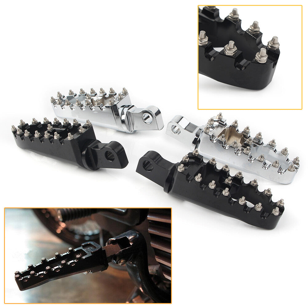 2X Rear Foot Pegs Footrest Fit for Harley XG500 XG750 Sportster XL883 Softail Dyna