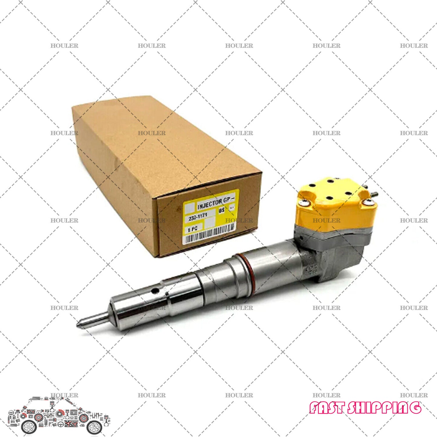 Fuel Injector 174-7526 232-1171 for CAT 3142E Engine 69D 769D 771D AD40 D9R
