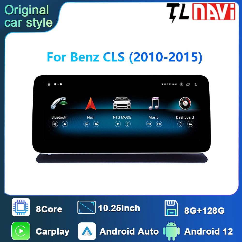 for Mercedes for Benz CLS 2010-2015 Android Auto Car Radio Carplay Stereo Player GPS