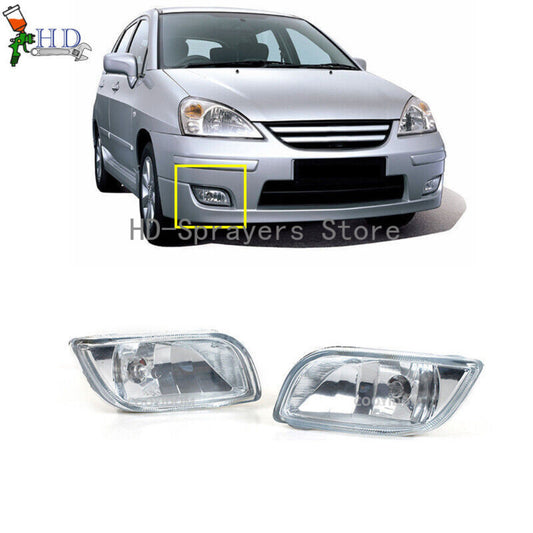 1. Dual front bumper fog lights and daytime running lights suitable for 2004-2012 for Suzuki Aerio/Liana