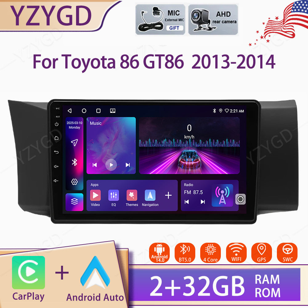 for Toyota 86 GT86 2013-2014 Stereo Android Auto Carplay Car Radio GPS Screen BT