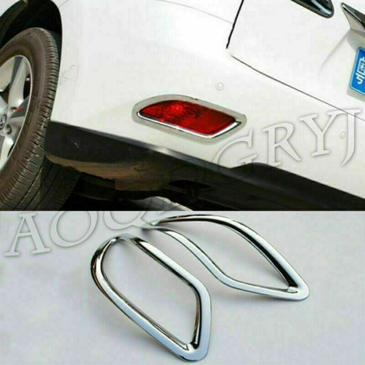 2X Chrome Rear bumper Fog light cover trim for Lexus RX270 RX350 RX450 2010-2015