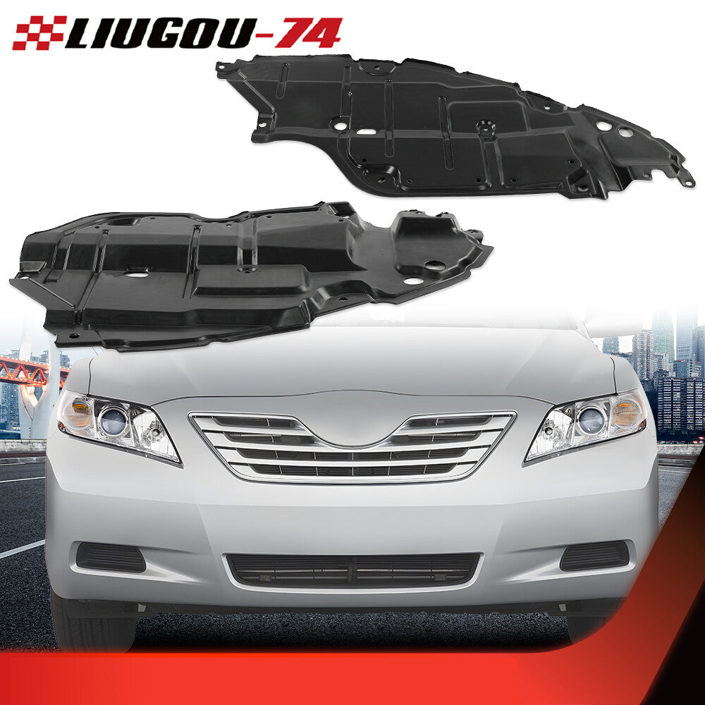 Fits 2007 - 2011 for Camry Left and Right Engine Splash Guards Set 1 Pair - v