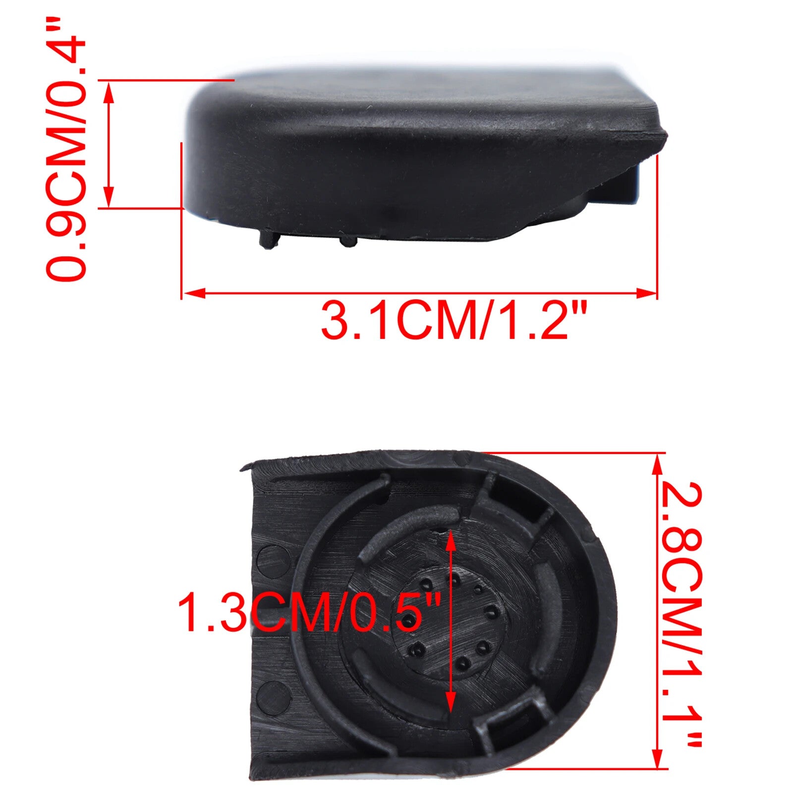 2X Front Windscreen Wiper Arm Nut Cap Bolt Cover Replacement for Toyota HiAce