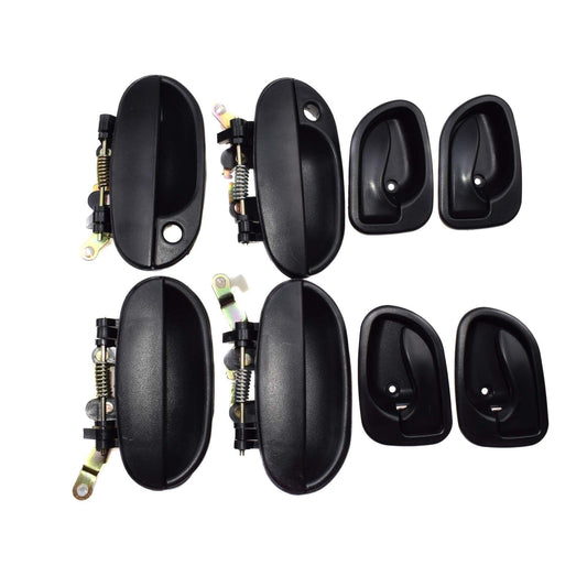 8pcs BlackBlack Door Handles Controls Set for Hyundai Accent 95-99 8265022000CA