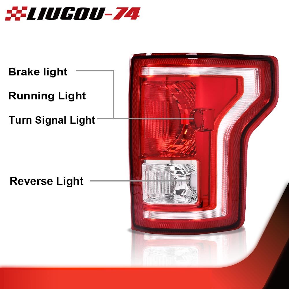 Fits 2015 2016 2017 for Halogen One Pair Tail Light Set 2 LH & RH Grip - v