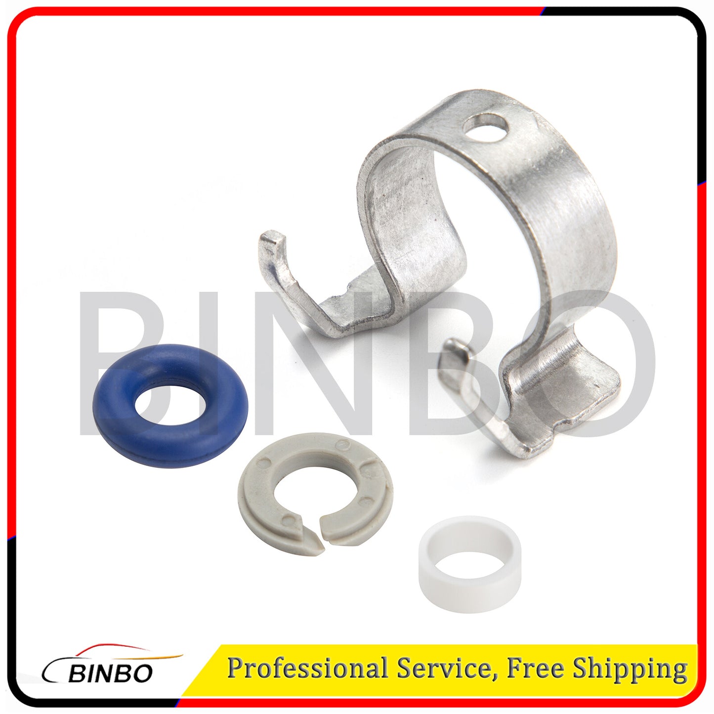6 Sets Fuel Injector Refit Retainer Seals for Land Rover LR4 for Range Rover Sport Q