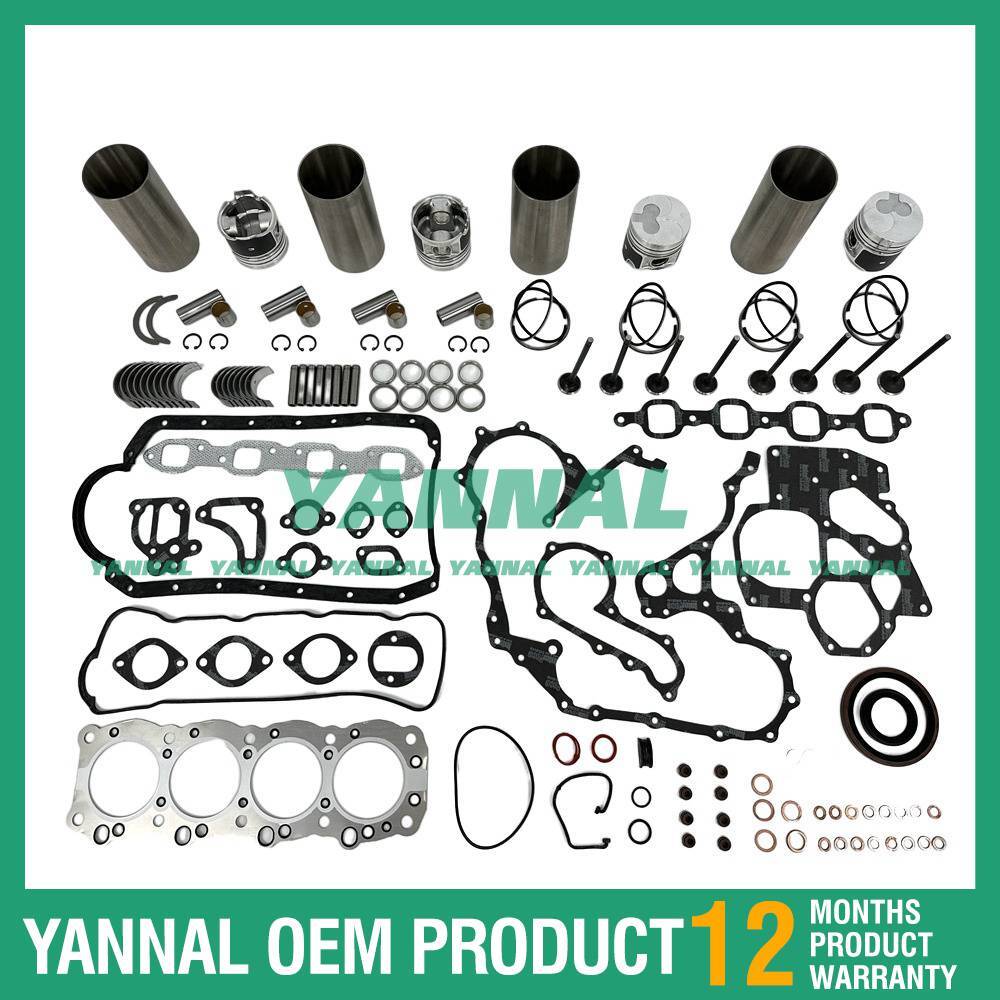 Overhaul and rebuild kit with gaskets, bearings, valves, and trainsets suitable for Isuzu 4FB1 TL3700