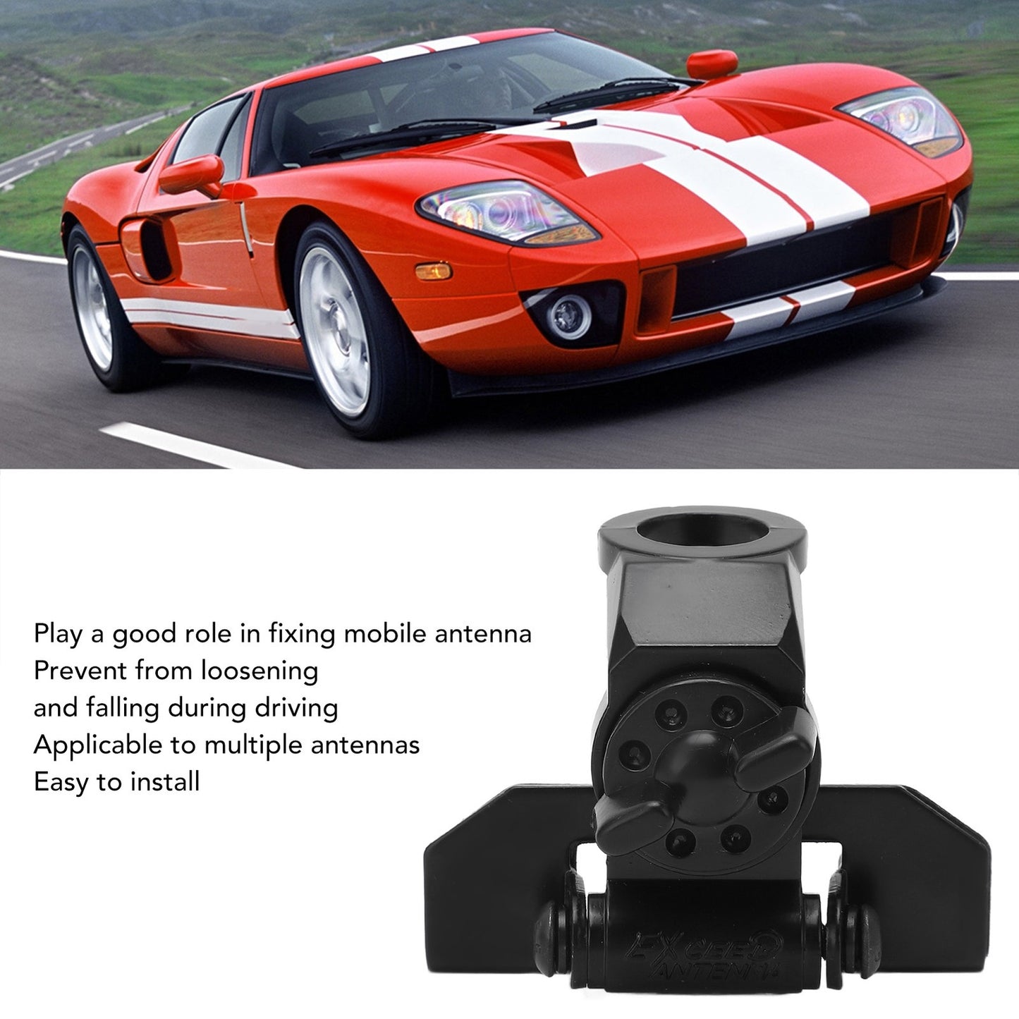 Car Antenna Clip Stainless Steel High Hardness Bracket Holder For Q