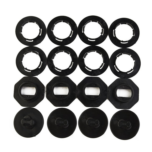 100cm Hose Fittings Black Automotive Hose Connectors Rubber and Plastic T-Type Q